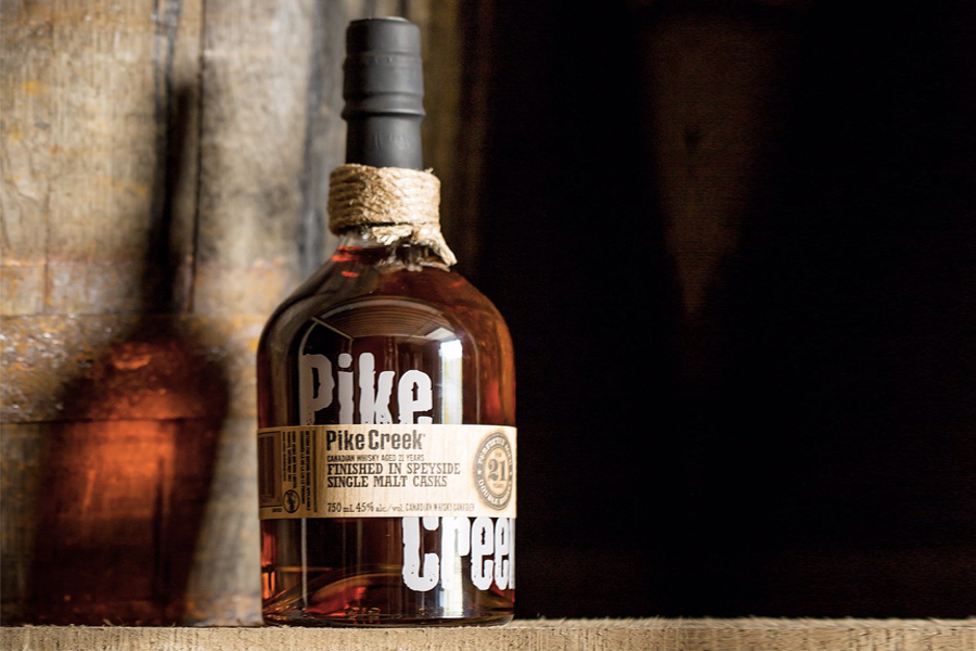 Pike Creek 21 Year Old Speyside Cask Ltd Release Canadian, best cheap canadian whiskey, Windsor canadian whiskey, canadian whiskey reviews.