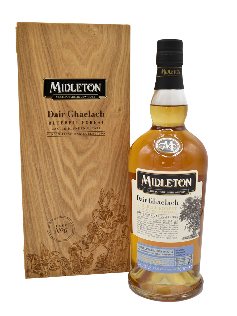 Midleton Dair Ghaelach Bluebell Forest Irish Whiskey, Honoring the distinctive characteristics of Irish Oak, Irish Distillers has unveiled Midleton.