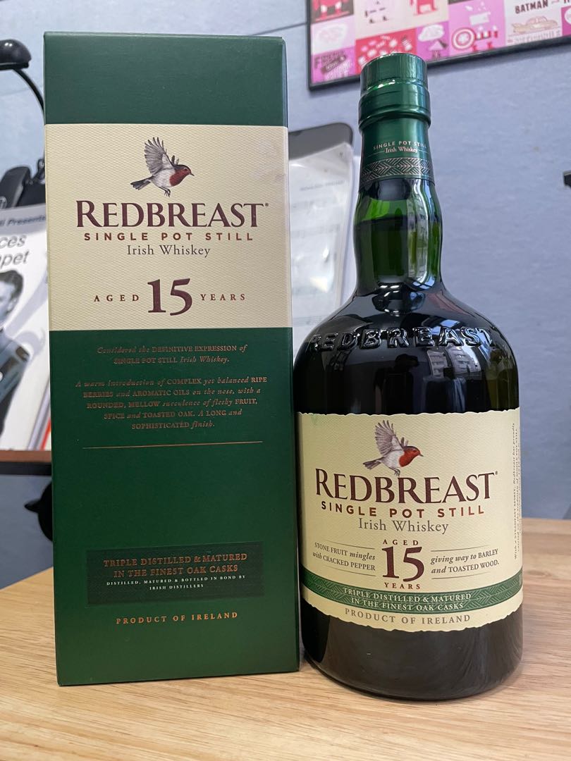 Redbreast 15 Year Old | Jameson Irish Whiskey, Redbreast 15 Year Old Irish Whisky, Redbreast 15 Year Old Irish Whiskey (700ml)