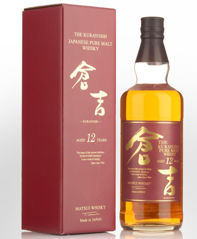 The Kurayoshi Pure Malt 12 Year Old Whisky, Kurayoshi Pure Malt 12 year old, 12 year old Kurayoshi for sale.