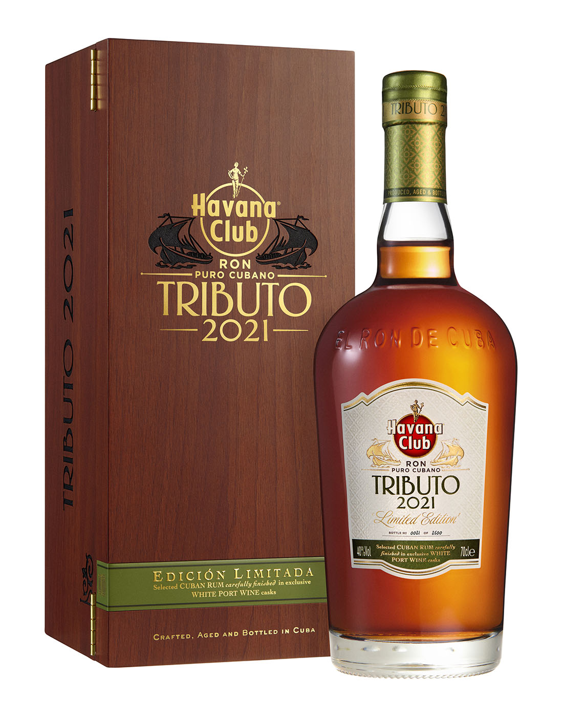 Havana Club Tributo 2021 near me, Havana Club Tributo 2021 is sourced from a batch of 100 exclusive Tributo casks, Colour Deep amber with dark and reddish.